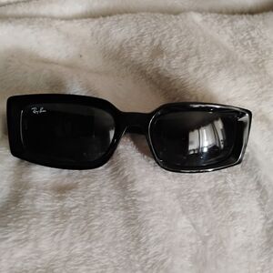 Ray-Ban Black Rectangular Frame Sunglasses